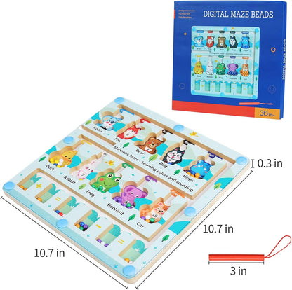 Wonderkids Magnetic Color Number Maze for Stimulation and Entertainment - All Ages